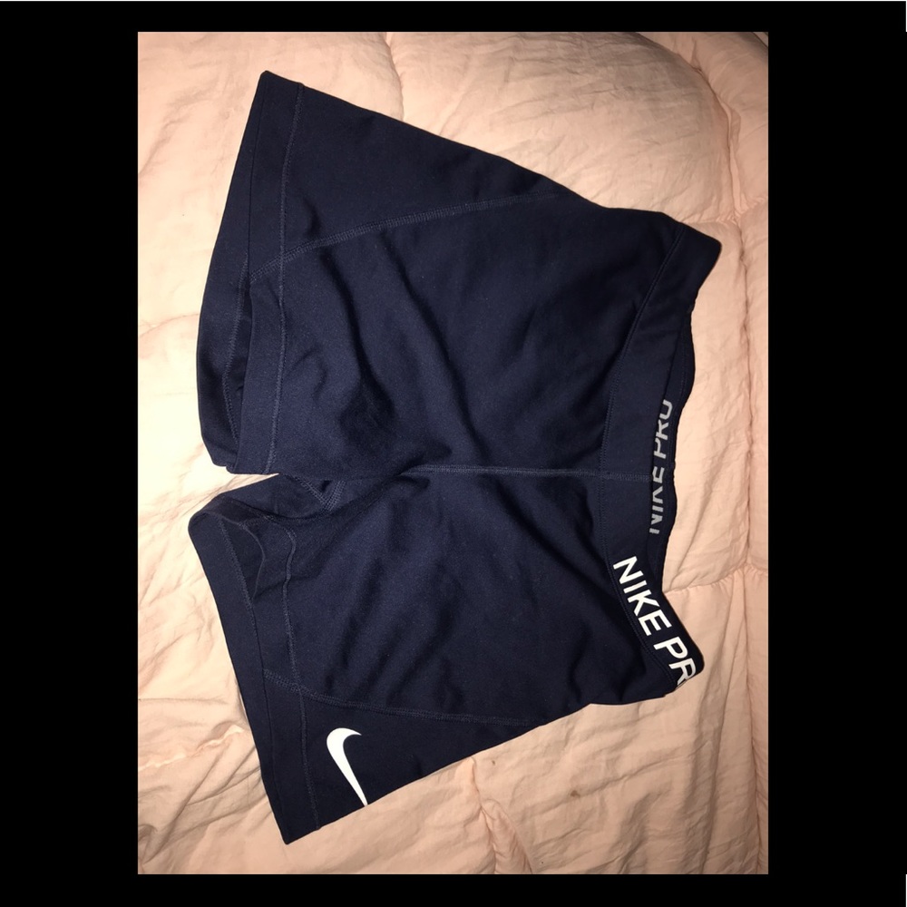 Navy Blue Nike Pro Shorts Size Large